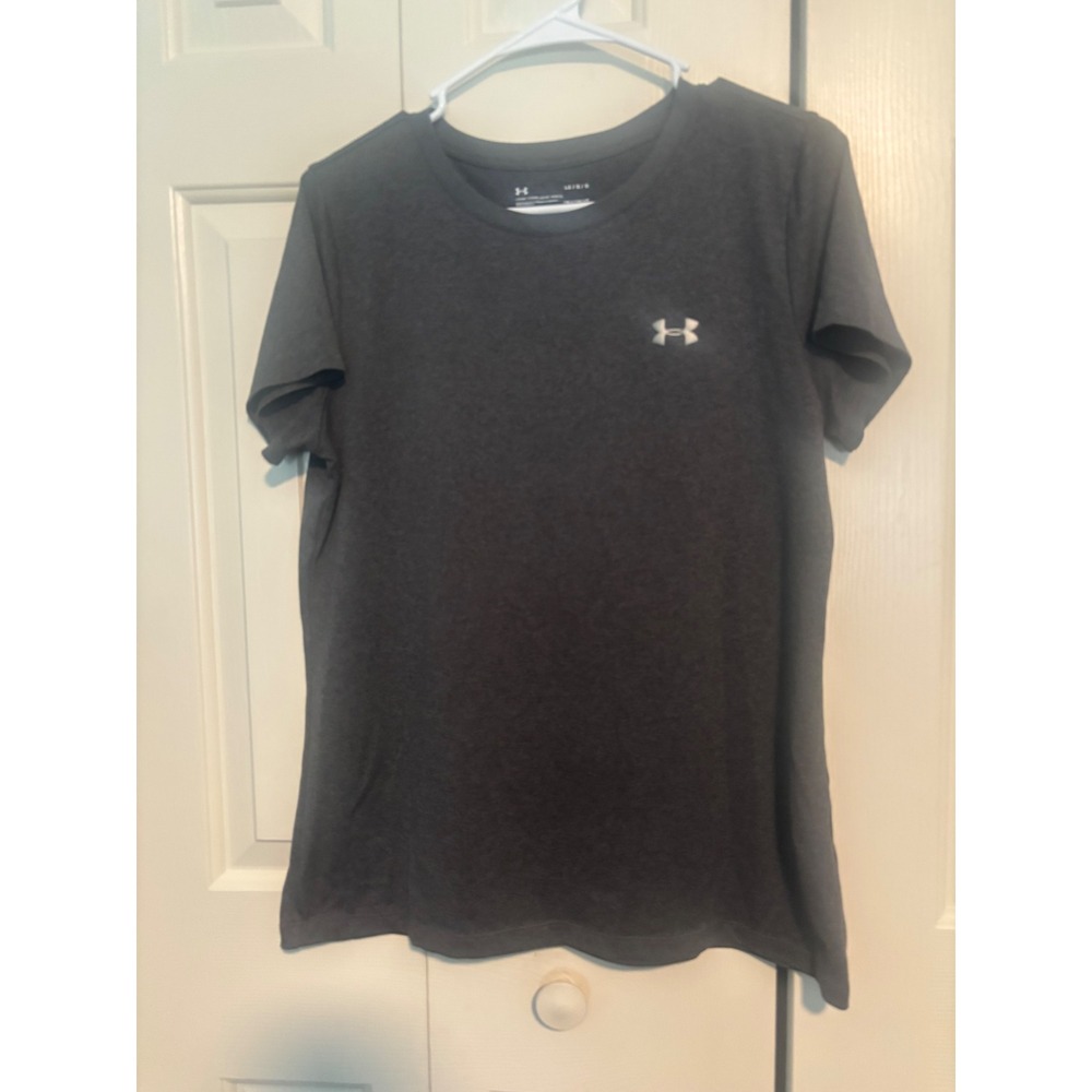 Under Armour‎ HeatGear Athletic T-Shirt Loose Fit Activewear Gray Large